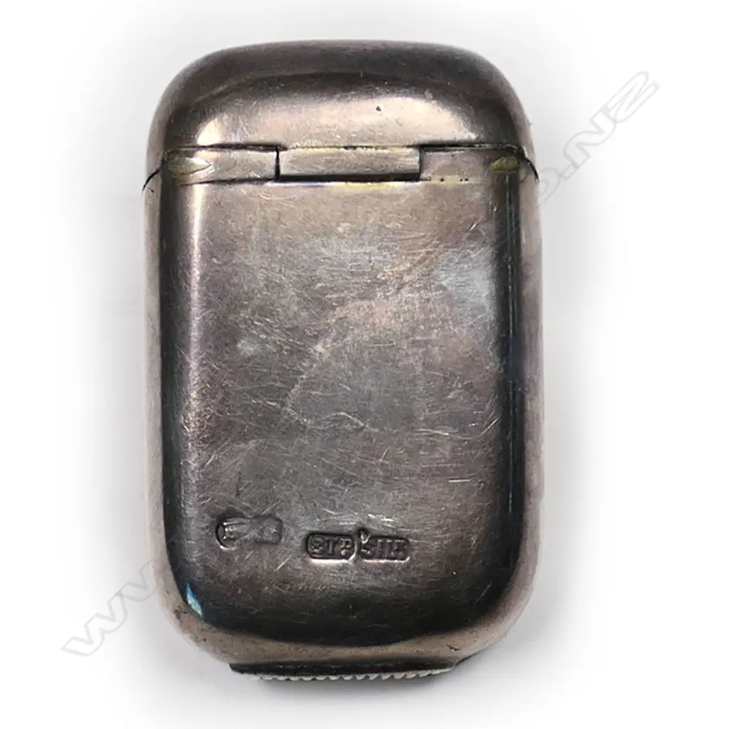 A New Zealand silver vesta case 1887, Image 1++
